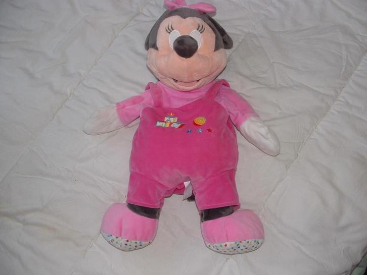 NICOTOY DISNEY MINNIE MOUSE MUIS VELOURS HUIDSKLEUR, Kinderen en Baby's, Speelgoed | Knuffels en Pluche, Nieuw, Overige typen