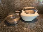Blomus theepot met stoof en zeef keramiek met rvs, Keramiek, Overige typen, Ophalen of Verzenden, Zo goed als nieuw