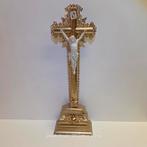 Antiek Kruisbeeld met Lam Gods - Eerste Helft 20e Eeuw, Antiek en Kunst, Antiek | Religie, Ophalen of Verzenden