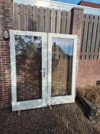 Dubbele tuindeuren met driepuntsluiting en veiligheidsbeslag, Doe-het-zelf en Verbouw, Ophalen, Overige typen, Zo goed als nieuw