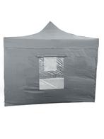 Deal! Grijze Easy-Up Partytent 3x3m – Compleet Met Zijwanden, Tuin en Terras, Partytenten, Opvouwbaar, Partytent, Minder dan 4 meter