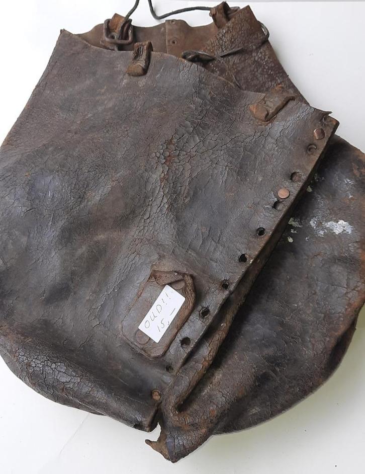 Doorleefde Lederen Oude Ambacht werktas, Antiek en Kunst, Antiek | Gereedschap en Instrumenten, Ophalen of Verzenden