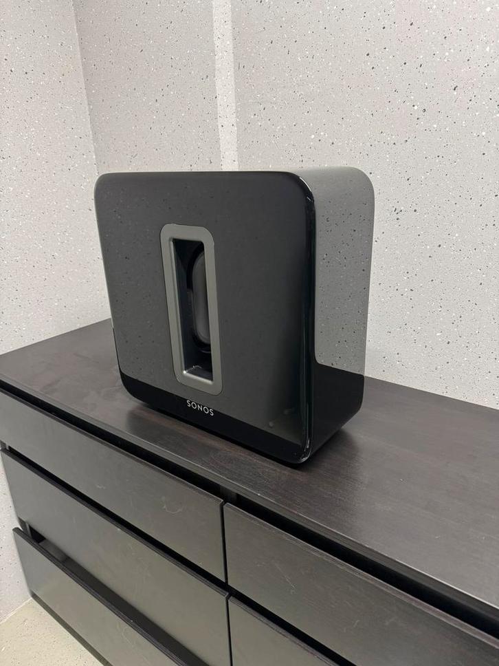 Sonos Sub gen2 zwart, Audio, Tv en Foto, Luidsprekers, Zo goed als nieuw, Subwoofer, 120 watt of meer, Sonos, Ophalen