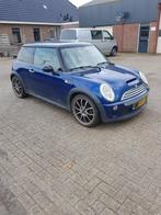 Mini 1.6 16V Cooper S 2004 Blauw, Auto's, Voorwielaandrijving, 4 cilinders, Leder, Handgeschakeld