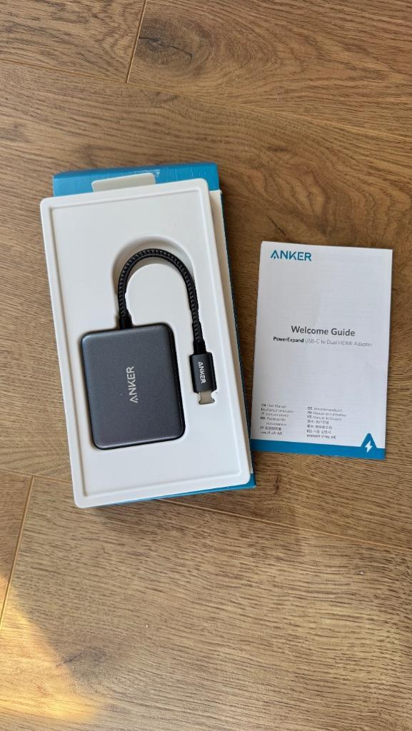 Anker USB-C to Dual HDMI Adapter, Computers en Software, Pc- en Netwerkkabels, Zo goed als nieuw, Ophalen of Verzenden