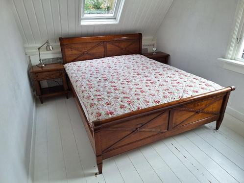 Bed massief kersenhout, English cottage style, Huis en Inrichting, Slaapkamer | Bedden, Zo goed als nieuw, Tweepersoons, 160 cm