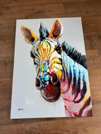 Schilderij Zebra 100cm hoog 70cm breed, Ophalen