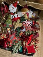 Kerstballen nostalgie rood kerstman partij vintage  goud, Diversen, Kerst, Ophalen of Verzenden, Zo goed als nieuw