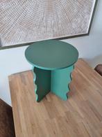 Wobbly bijzettafeltje groen., Minder dan 45 cm, Minder dan 55 cm, Rond, Ophalen of Verzenden