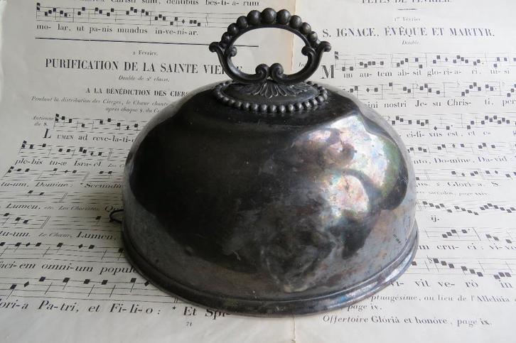 Antieke Engelse dekschaal cloche, Atkin Brothers c.1860, Antiek en Kunst, Antiek | Goud en Zilver, Ophalen of Verzenden