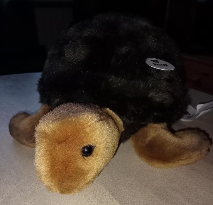 Prachtige nieuwe Steiff schildpad SLO, handgemaakt! Lief!, Kinderen en Baby's, Speelgoed | Knuffels en Pluche, Nieuw, Overige typen