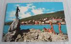 kaart kust joegoslavië (Kroatië), Verzamelen, Ansichtkaarten | Buitenland, Ophalen of Verzenden, 1980 tot heden, Gelopen, Overig Europa