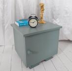 Retro Nachtkastje Kastje Tafeltje Groen Vintage Brocante, Ophalen, Gebruikt