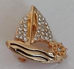 Zeilbootje broche, Sieraden, Tassen en Uiterlijk, Broches, Overige materialen, Overige kleuren, Minder dan 4 cm, Nieuw