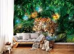 Fotobehang / Behang - Jungle Luipaard - Panter, Huis en Inrichting, Stoffering | Behang, Groen, Minder dan 10 m², Jungle, Verzenden
