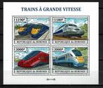 burundi 2013 pf blok treinen spoorwegen railroad trains 1, Postzegels en Munten, Postzegels | Thematische zegels, Treinen, Verzenden