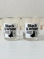 Vintage Glazen Set: Black & White Whisky, Huis en Inrichting, Glas of Glazen, Ophalen of Verzenden, Overige stijlen, Glas