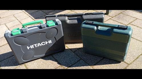3 Hitachi machine koffers., Doe-het-zelf en Verbouw, Gereedschapskisten, Gebruikt, Ophalen of Verzenden