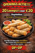 Verse Loempia's 20 voor €20, Ophalen