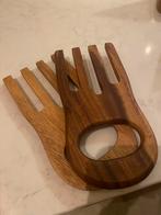 Houten sla bestek, stempel voor deeg en kaasrasp, Huis en Inrichting, Ophalen of Verzenden, Zo goed als nieuw, Hout
