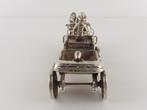 Zilveren miniatuur Koets met 2 paarden                   Z82, Ophalen of Verzenden, Zilver