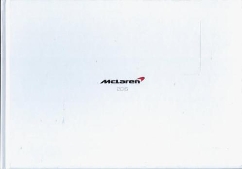 McLAREN BROCHURE BOEK UIT 2016, Boeken, Auto's | Folders en Tijdschriften, Nieuw, Overige merken, Ophalen of Verzenden