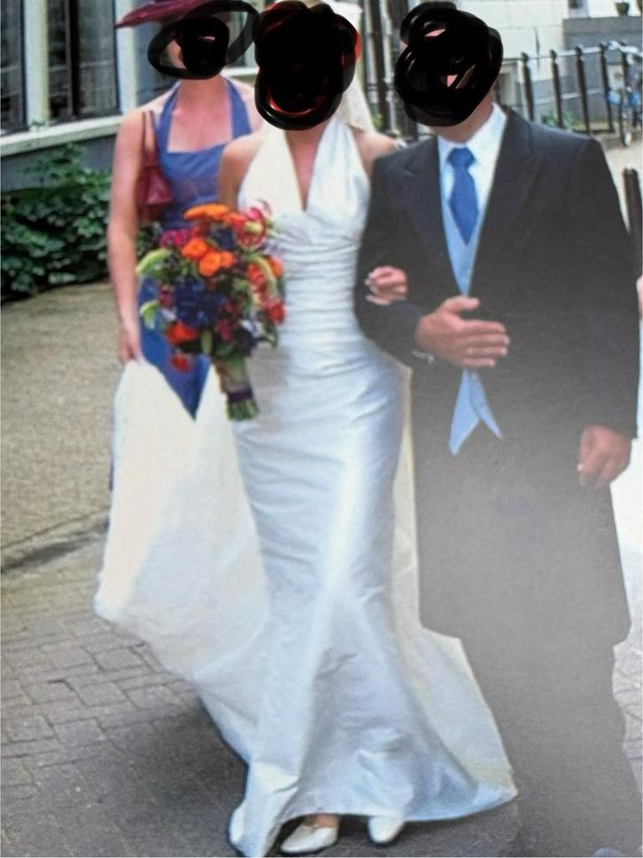 Pronovias zijden trouwjurk xs gratis, Kleding | Dames, Trouwkleding en Trouwaccessoires, Zo goed als nieuw, Trouwjurk, Wit, Ophalen