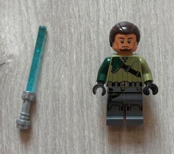 Lego Kanan Jarrus - Dark Brown Hair and Eyebrows beschikbaar voor biedingen