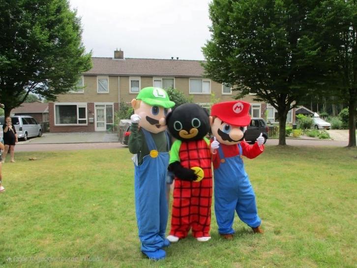 Mascottes Mario & Luigi, Hobby en Vrije tijd, Feestartikelen | Verhuur, Zo goed als nieuw, Verjaardag, Ophalen of Verzenden