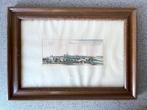 Caspar Merian - Panorama van Utrecht - Handgekleurde gravure, Ophalen of Verzenden