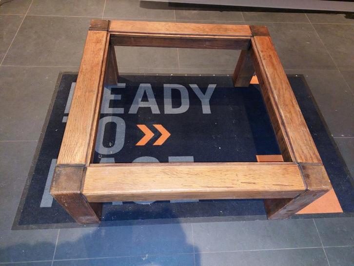 Houten tafelonderstel - Robuust en uniek!, Huis en Inrichting, Tafels | Sidetables, Gebruikt, 25 tot 50 cm, Rechthoekig, Ophalen of Verzenden