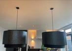 2 hanglampen Duran 65 cm, Huis en Inrichting, Lampen | Lampenkappen, Rond, Zo goed als nieuw, Zwart, Ophalen