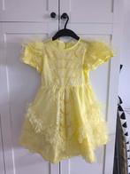 Princess Jurk Belle gele maat 7 / 8 jaar oud, Ophalen of Verzenden, Zo goed als nieuw, 134 t/m 140, Meisje