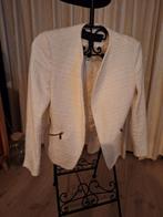 Off-White Tweed Jasje Zara Basic, Kleding | Dames, Maat 38/40 (M), Wit, Ophalen of Verzenden, Zo goed als nieuw