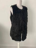 Zwarte WARME nep bont Gilet/ Jasje maat L!, Verzenden, Zwart, Maat 42/44 (L), Jasje