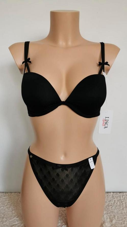Nieuw lisca bh 70b 80b 70c 75c 80c 70d 75d 70e String 40, Kleding | Dames, Ondergoed en Lingerie, BH, Zwart, Ophalen of Verzenden