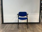 Blauwe vergaderstoel – Eromes, Huis en Inrichting, Stoelen, Ophalen of Verzenden, Gebruikt, Blauw, Eén