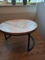Ronde mango salontafel. Maten: 75 cm diameter en 45cm hoog., Huis en Inrichting, Ophalen, Gebruikt