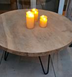 € 85 Massieve salontafel koloniaal 92cm, Huis en Inrichting, Tafels | Salontafels, Gebruikt, 100 tot 150 cm, Minder dan 50 cm