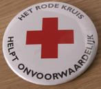 Button Het Rode Kruis Helpt Onvoorwaardelijk, Verzamelen, Speldjes, Pins en Buttons, Ophalen of Verzenden, Nieuw, Overige onderwerpen