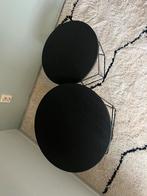 Twee leuke zwarte bijzettafels., Huis en Inrichting, Tafels | Bijzettafels, 45 tot 60 cm, Minder dan 55 cm, Metaal of Aluminium