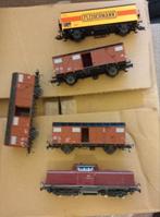 Te koop 35 € fleischmann  lok+4 wagons ho Gelijkstroom, Treinset, Gelijkstroom, Verzenden, Fleischmann
