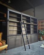 XXL Zwarte boekenkast | Chique Bibliotheekkast |  #343, Huis en Inrichting, Kasten | Boekenkasten, Met deur(en), 200 cm of meer