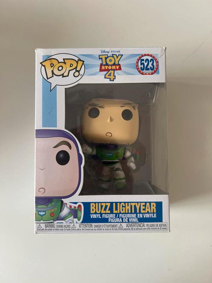 Buzz Lightyear Funko Pop #523 - Toy Story 4, Kinderen en Baby's, Speelgoed | Actiefiguren, Gebruikt, Ophalen of Verzenden