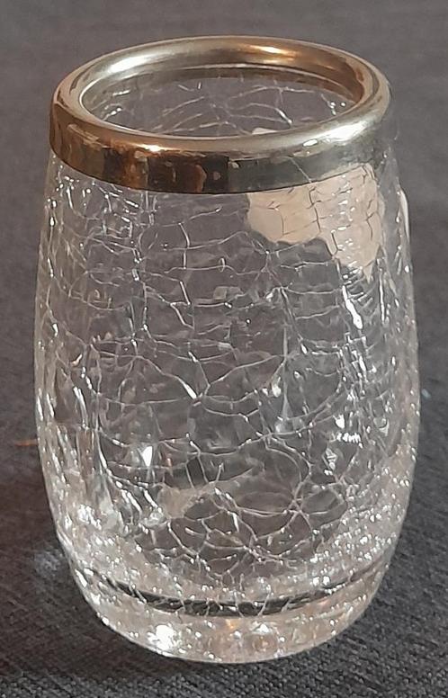 Dekoratief vintage glaasje voor Lepeltjes of Vorkjes, Verzamelen, Porselein, Kristal en Bestek, Gebruikt, Glas of Glazen, Overige materialen