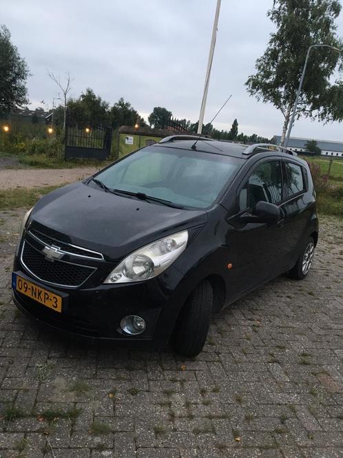 Chevrolet Spark 1.0 Bifuel 2010 Zwart, Auto's, Chevrolet, Particulier, Spark, Benzine, B, Hatchback, Handgeschakeld, Origineel Nederlands