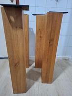 4 houten tafelpoten, Huis en Inrichting, Woonaccessoires | Cd- en Dvd-rekken, Ophalen of Verzenden, Hout, Cd's, 25 tot 75 discs