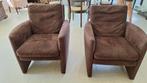 2 Alcantara fauteuils, Huis en Inrichting, Fauteuils, Ophalen, Overige materialen, 75 tot 100 cm, Zo goed als nieuw