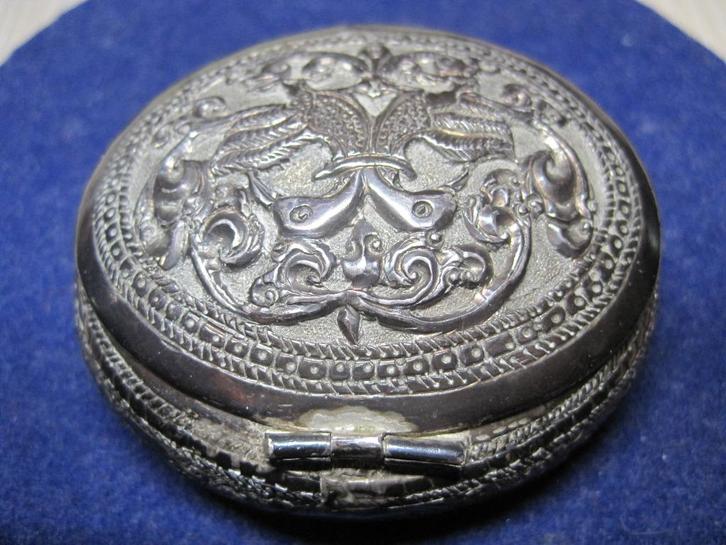 Zilver pepermuntdoosje circa 1950 Art Deco, Antiek en Kunst, Antiek | Goud en Zilver, Zilver, Ophalen