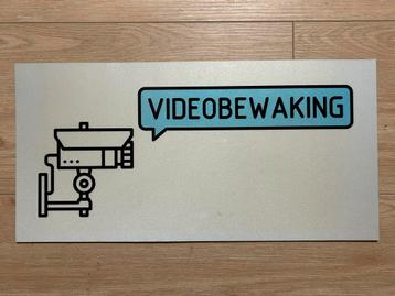 Video Bewaking Sign 20x40cm beschikbaar voor biedingen